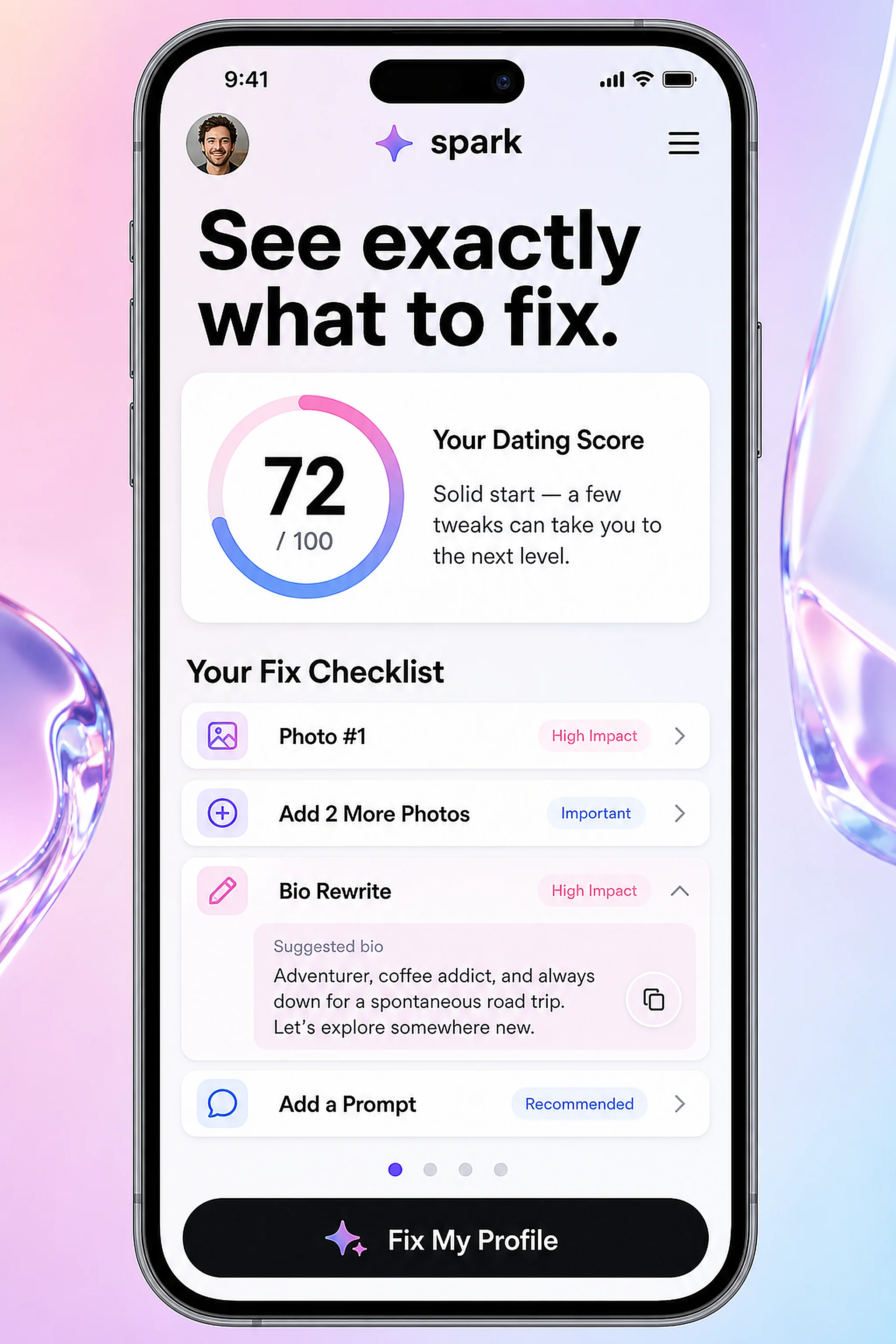 See exactly what to fix